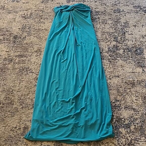 Halston Heritage Dresses & Skirts - Blue Halston Heritage Caribbean Blue Strapless Maxi Dress Gown NWT - XS